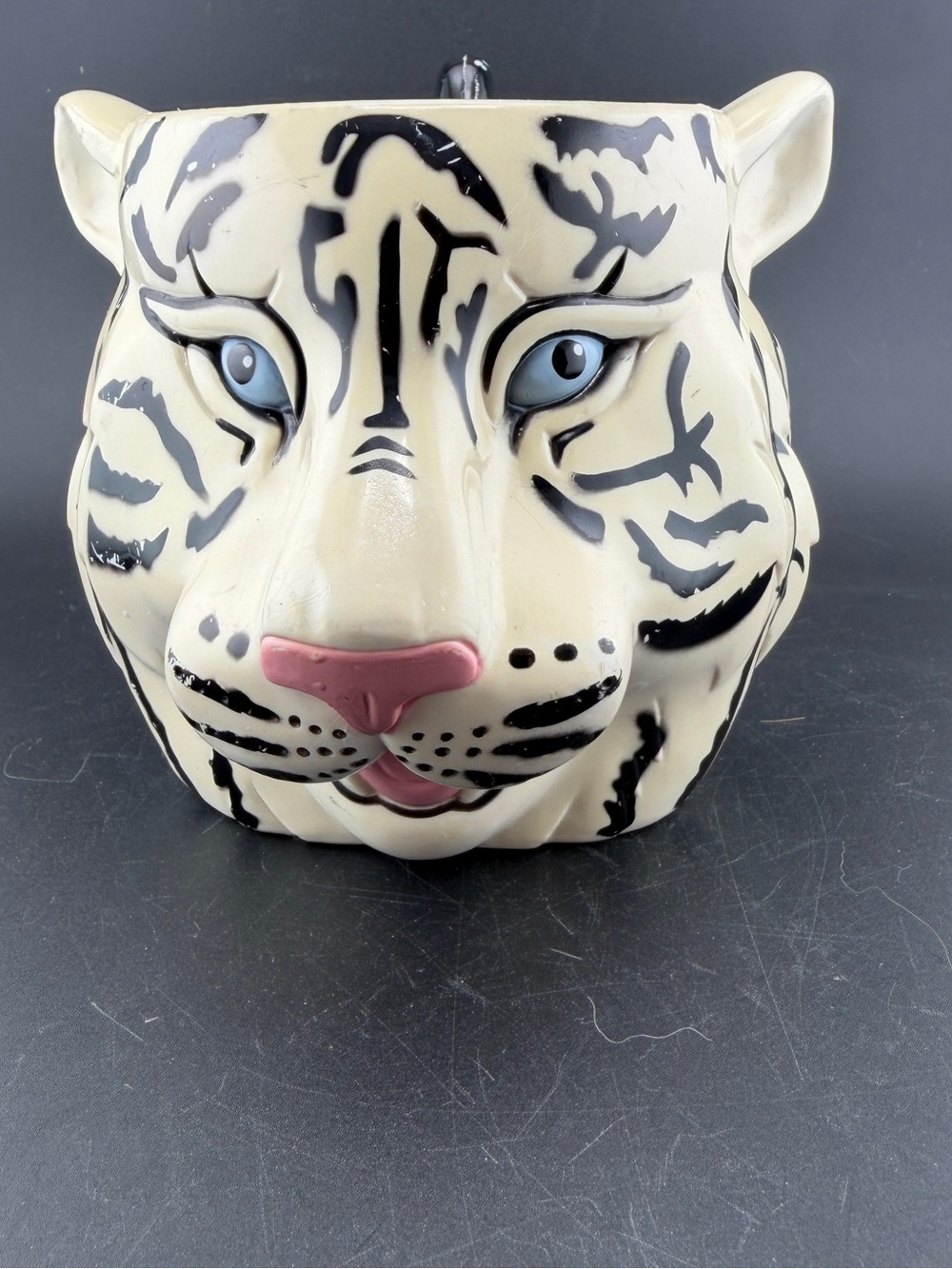 2002 Ringling Brothers Circus Mug Plastic Tiger The Greatest Show on Earth Vtg